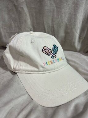 Cream Pickleball Embroidered Baseball Cap